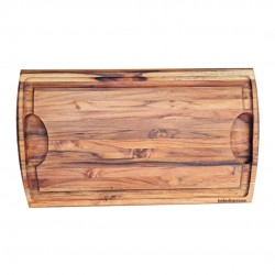 Tábua de corte para churrasco madeira teca- 50x30cm